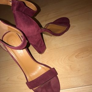 Burgundy heels